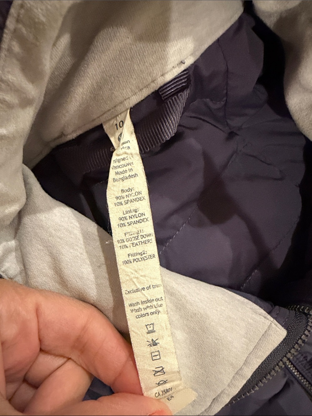 Lululemon Quilted Zip-Up Jacket - Purple - Picture 4 of 4